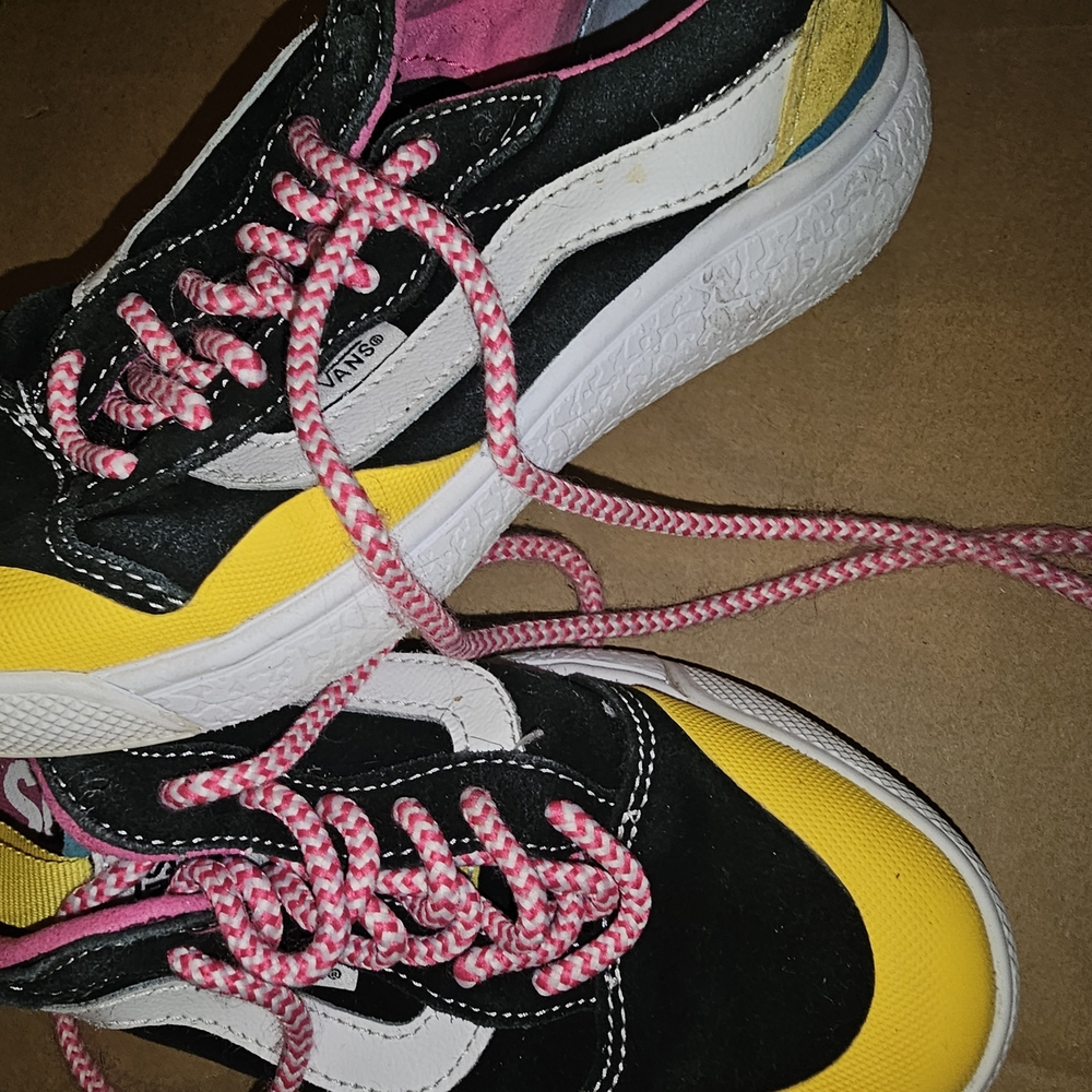 Vans Size 5 (Women)Ultrarange EXO Black and Yellow Sneakers with Chunky Sole